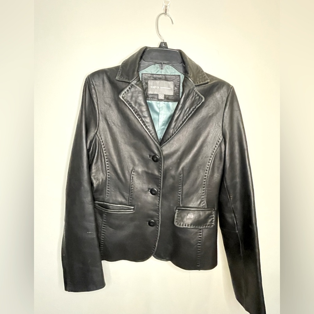Apt 9 Lambskin leather Jacket women’s Medium